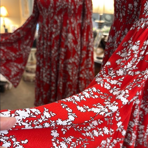 Vici Red and White Off-the-Shoulder Mini Sundress - Picture 9 of 14